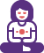 A fast or irregular heartbeat icon