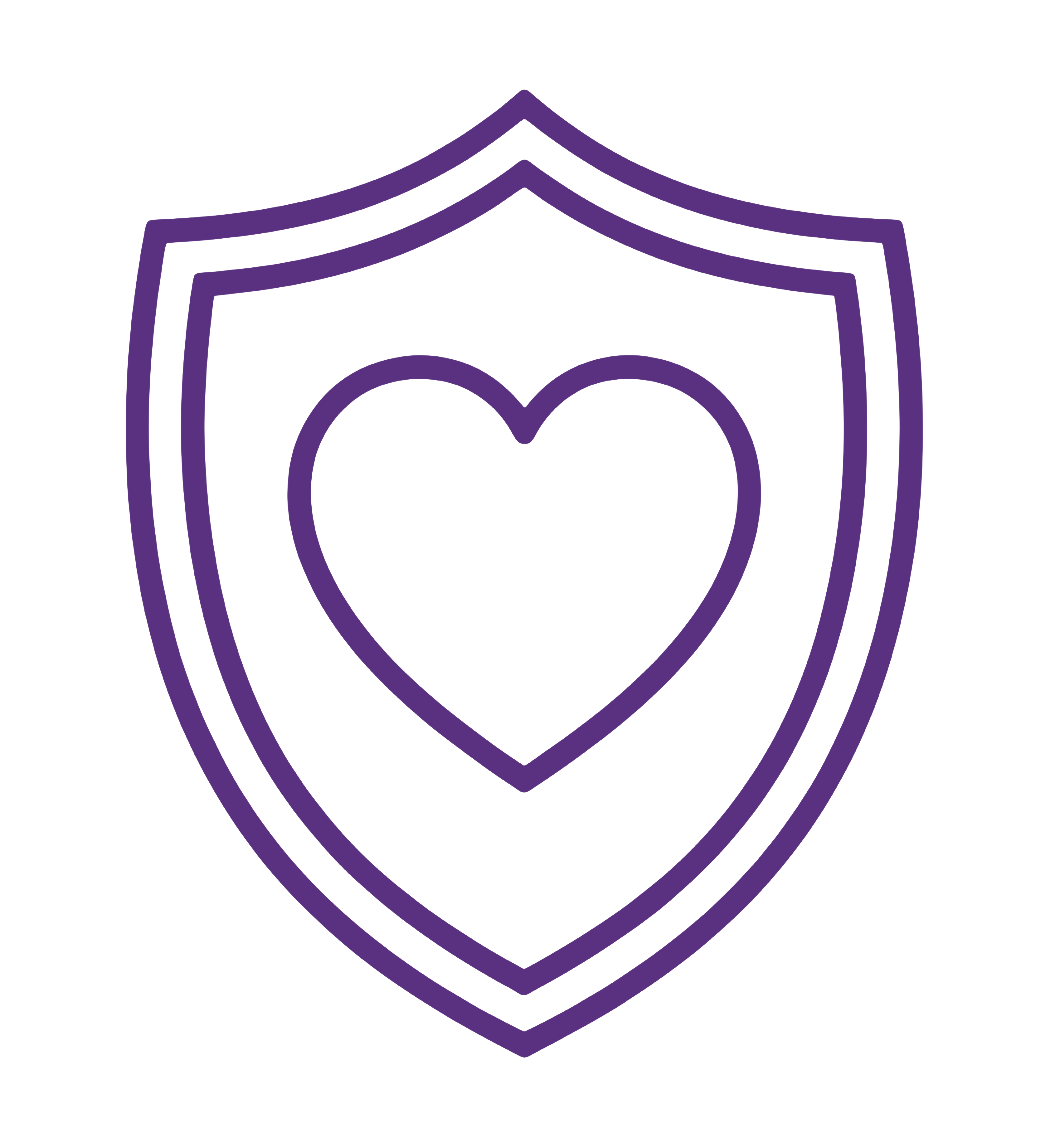Heart shield icon