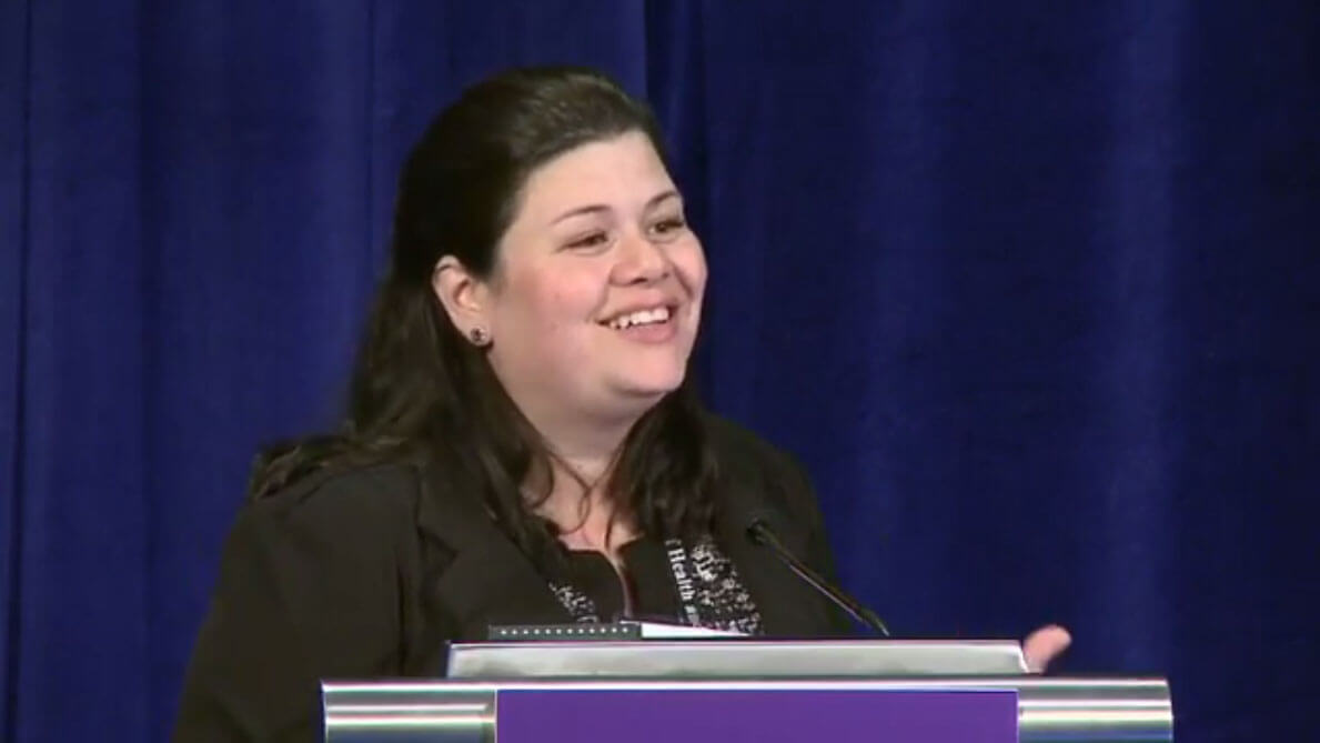 Cicely Burrows McElwain presents at the National Meeting