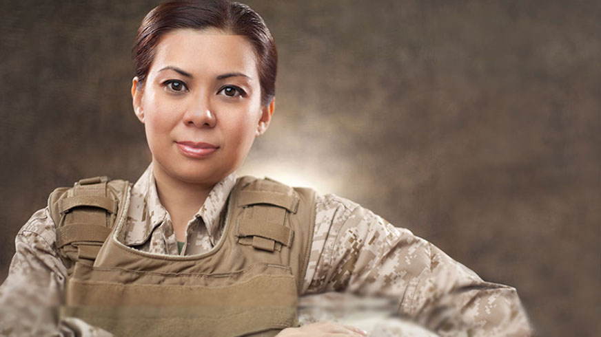 Salud de la mujer veterana y en servicio activo