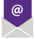 @ symbol on a purple envelope